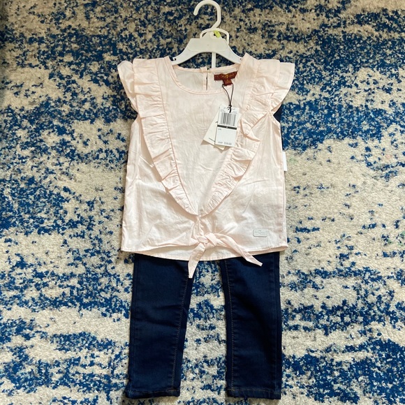 7 For All Man Kind Girls 2 Piece Set - Picture 1 of 5